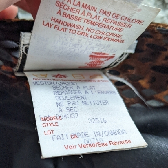 Joseph Ribkoff leopard animal print jacket cardigan brown black size 8 @T1 - Picture 7 of 8